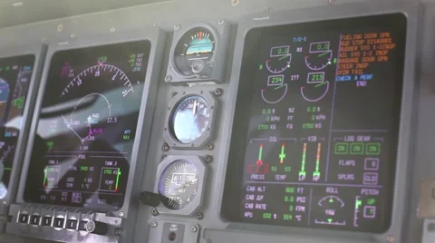 Flight Cockpit navigation Stock Footage 59071869