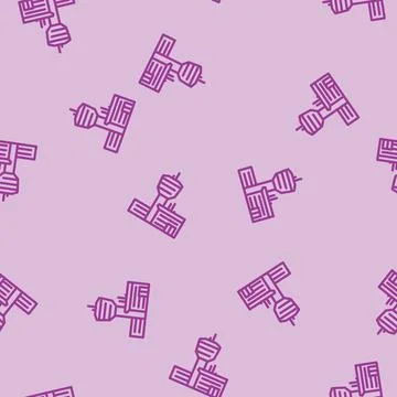 Flight control aeronautical engineer line vector seamless pattern 스톡 일러스트