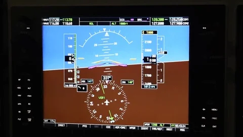 Flight controls in Cessna Stock Footage 76562295