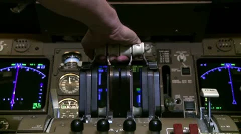 Flight Controls Stock Footage 22795717