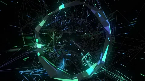 Flight Into Cosmic Gate Rays Stock Footage 72612148