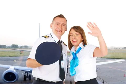 Flight crew Stock Photos