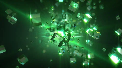 Flight cubes - Loopable background Video stock 38455532