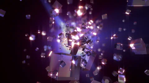 Flight cubes - loopable background Stock-Footage 38455750