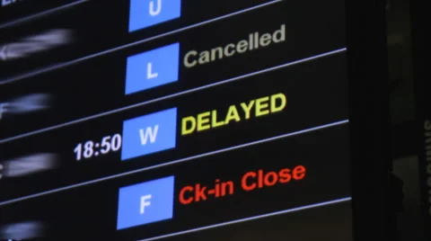 Flight delayed on board 스톡 동영상 60601953