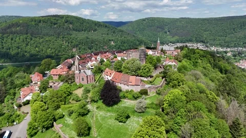 Flight at Dilsberg Stock Footage 285643464