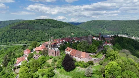 Flight at Dilsberg Stock Footage 285643582