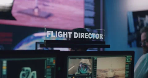 Flight director computer during rocket launch Stock Footage 148240481