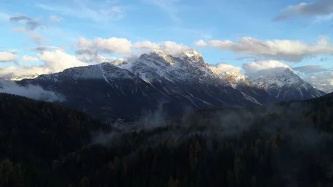 Flight in the Dolomites 스톡 동영상 104056497