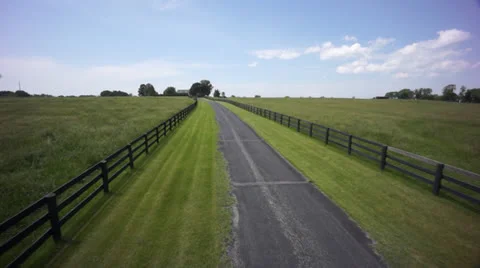 Flight down country road Stock Footage 24585185