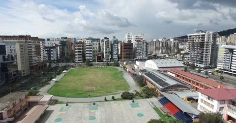 Flight in Downtown Quito Stock-Footage 61040267