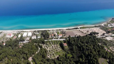 Flight on a drone in Greece Stock Footage 88735583