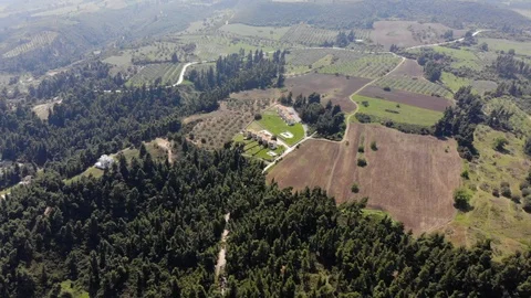 Flight on a drone in Greece Stock Footage 88735687