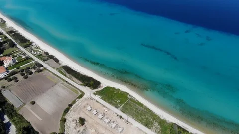 Flight on a drone in Greece Stock Footage 88743512