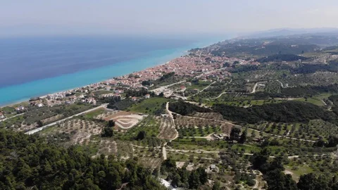 Flight on a drone in Greece Stock Footage 88743528