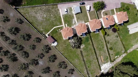 Flight on a drone in Greece Stock Footage 88743565