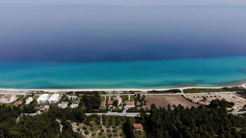 Flight on a drone in Greece Stock Footage 88743630