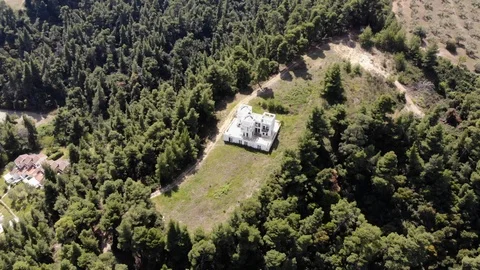 Flight on a drone in Greece Stock Footage 88743664