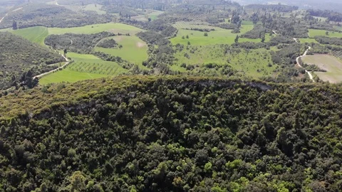 Flight on a drone in Greece Stock Footage 88743726