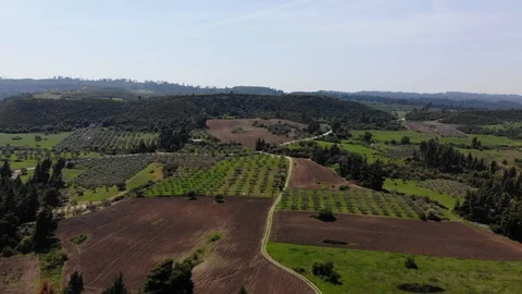 Flight on a drone in Greece Stock Footage 88743752