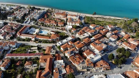 Flight on a drone in Greece Stock Footage 88743769