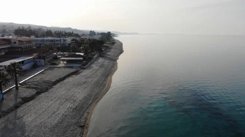 Flight on a drone in Greece Stock Footage 88743798