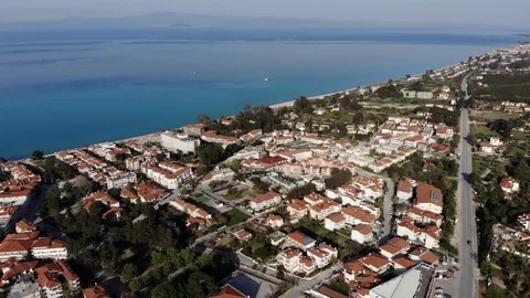 Flight on a drone in Greece Stock Footage 88743805