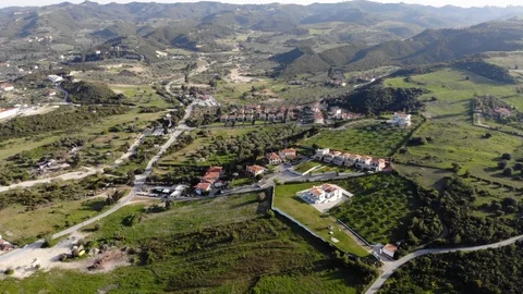 Flight on a drone in Greece Stock Footage 88743847