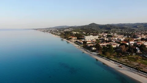 Flight on a drone in Greece Stock Footage 88743863