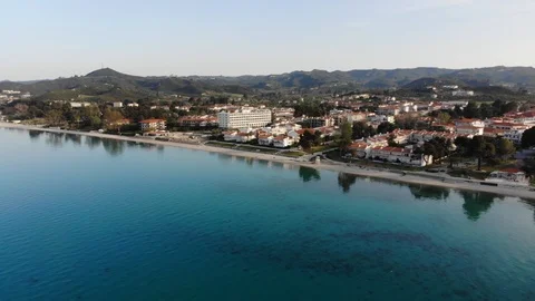 Flight on a drone in Greece Stock Footage 88743884