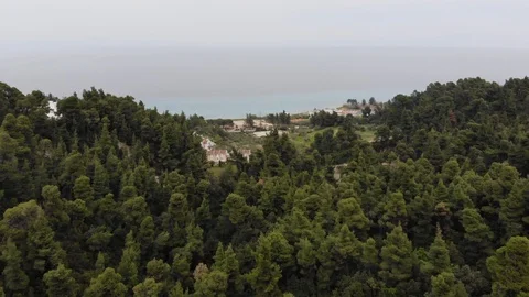 Flight on a drone in Greece Stock Footage 88743951