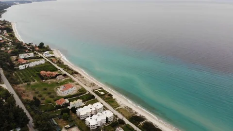 Flight on a drone in Greece Stock Footage 88743986