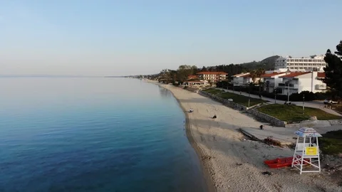 Flight on a drone in Greece Stock Footage 88744057