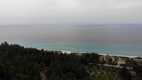 Flight on a drone in Greece Stock Footage 88744089