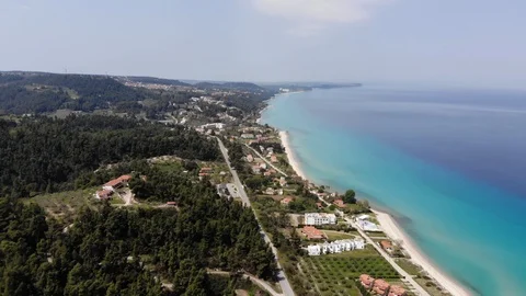 Flight on a drone in Greece 動画素材 88744095