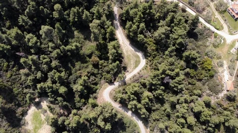 Flight on a drone in Greece Stock Footage 88744130