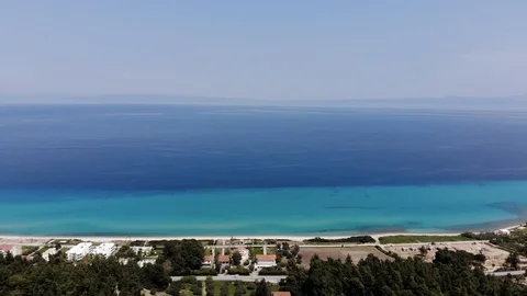 Flight on a drone in Greece Stock Footage 88744142