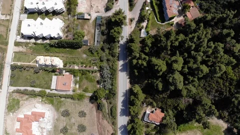 Flight on a drone in Greece Stock Footage 88744162