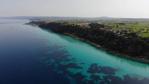 Flight on a drone in Greece Stock Footage 88744364