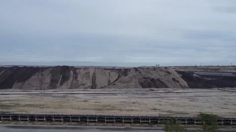A Flight With Drone Over A Daylight Mine Vídeos de archivo 221190779