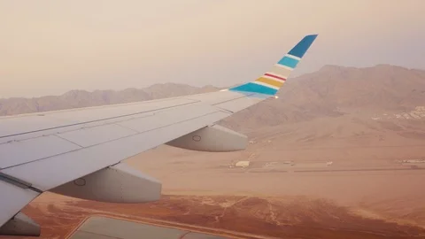 Flight From Eilat To Tel Aviv Stock Footage 92235104