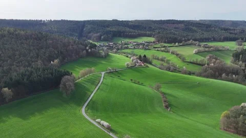 Flight at Erbach-Erbuch in the Odenwald Stock Footage 285781853
