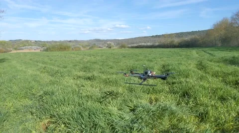 Flight of esacopter  copter Stock Footage 62296790