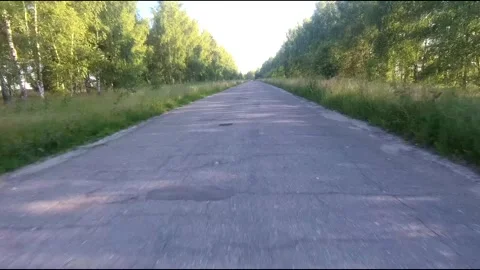 Flight on a fpv drone in a birch grove growing around Stock Footage 208656606