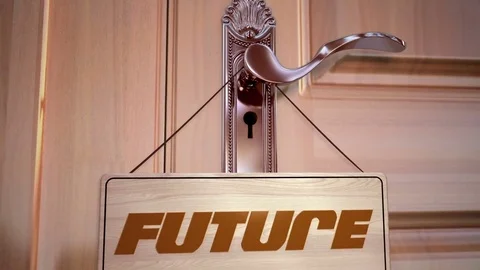 Flight into the future animation Stock Footage 80344170