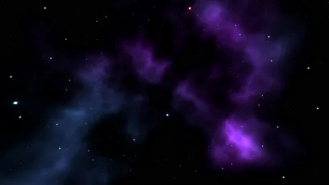 Flight on the Galaxy Nebula Space Background 4K Stock Footage 171836111