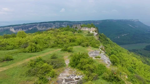 Flight in green forest mountain. Stock Footage 109178615