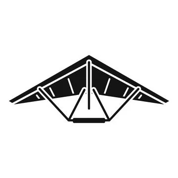 Flight hang glider icon simple vector. Air para Stock-Illustration