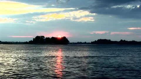 Flight of herons Stock Footage 11029562