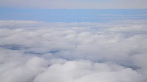Flight is higher than clouds Stock Footage 49680306